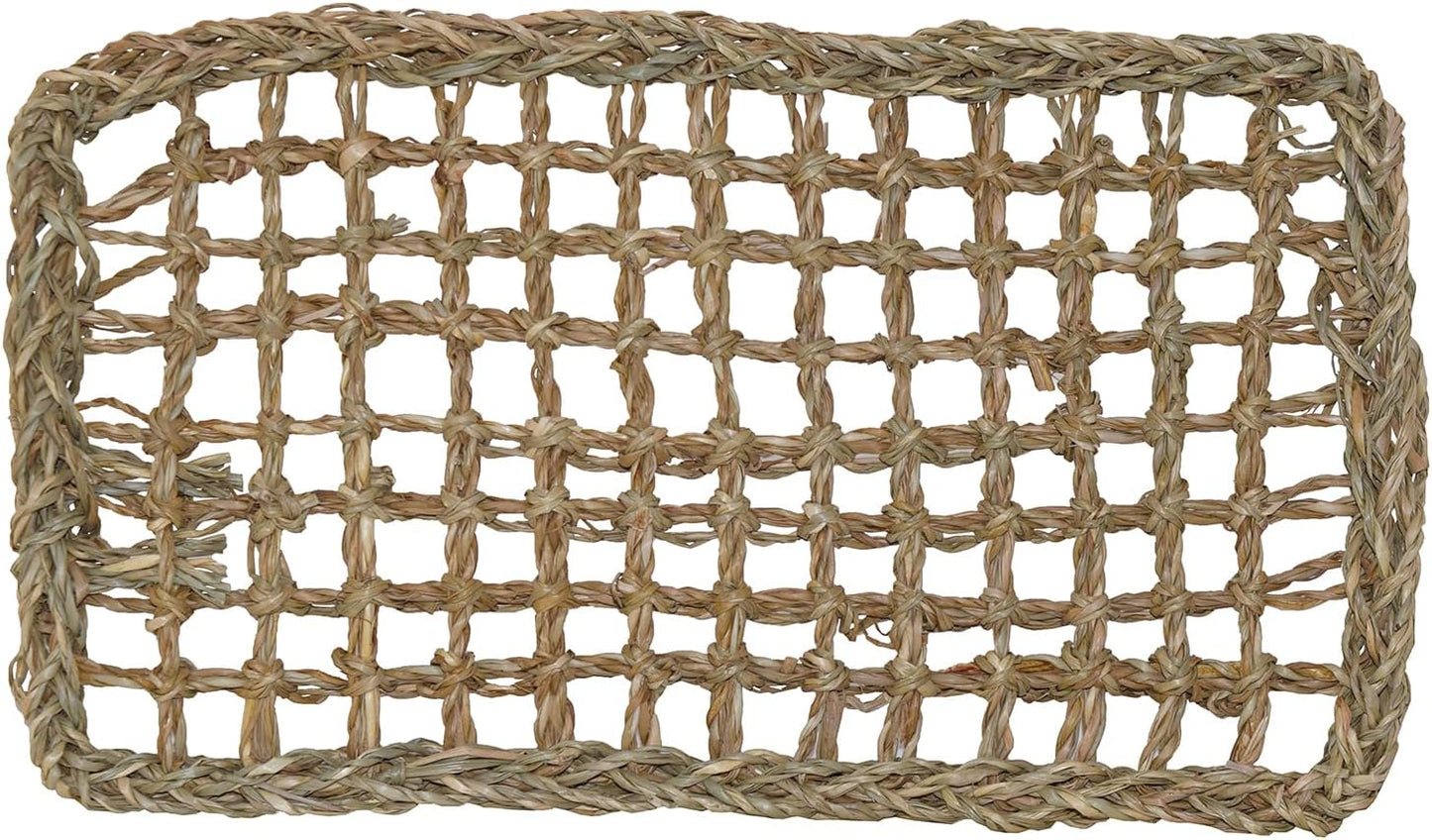 Natural Seagrass Bird Mat – Foraging, Climbing & DIY Enrichment Toy Base for Small to Large Parrots (7" x 12")