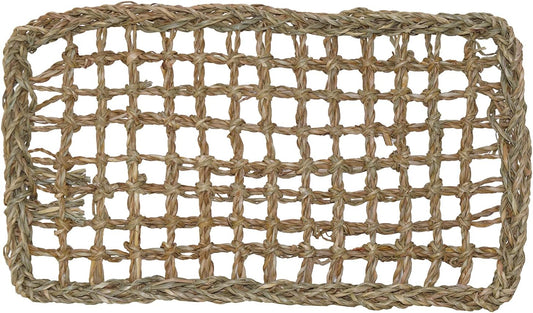 Natural Seagrass Bird Mat – Foraging, Climbing & DIY Enrichment Toy Base for Small to Large Parrots (7" x 12")