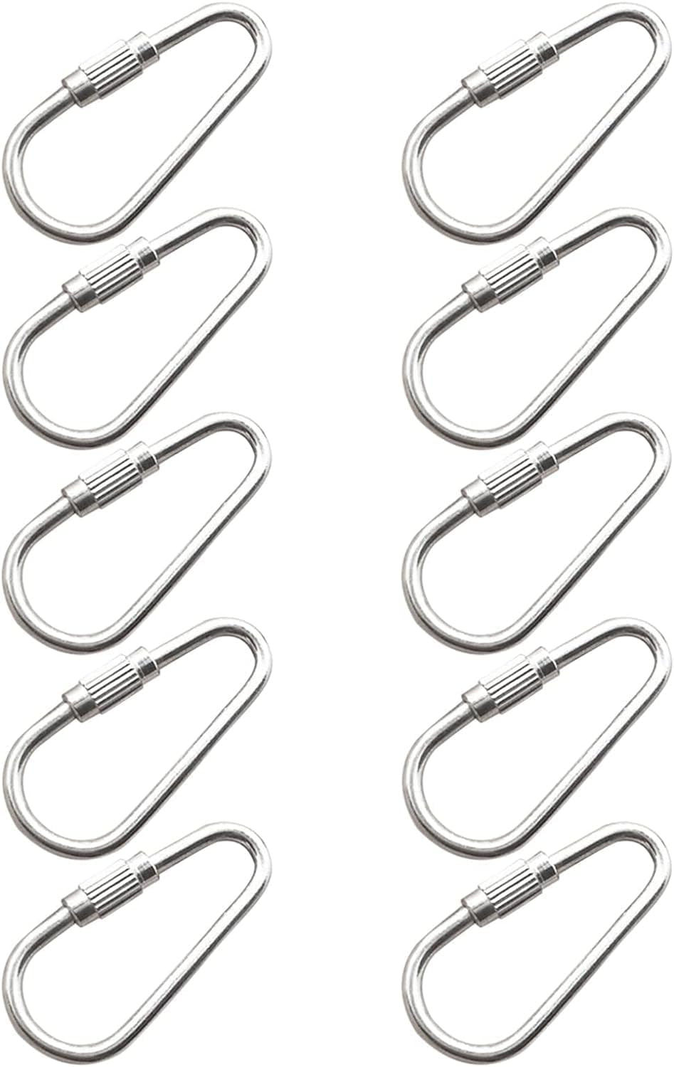Stainless Steel Bird Toy Hooks (10 Pack) – Heavy Duty Cage Clips for Hanging Toys, Perches & DIY Bird Toy Parts