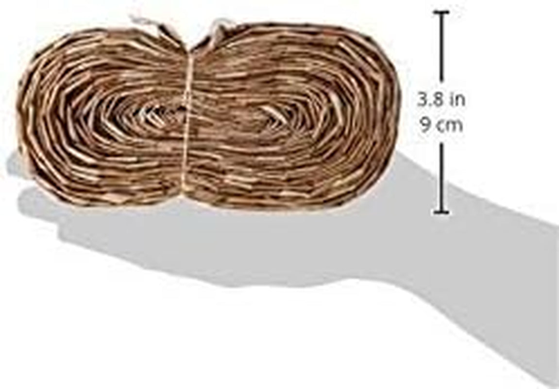 Natural Woven Palm Leaf Bird Shredder Roll – 30 ft DIY Toy Making Material for Parrots, Cage Enrichment & Foot Toys