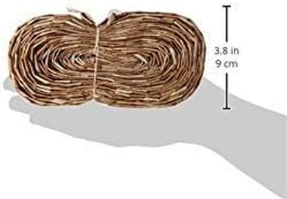 Natural Woven Palm Leaf Bird Shredder Roll – 30 ft DIY Toy Making Material for Parrots, Cage Enrichment & Foot Toys