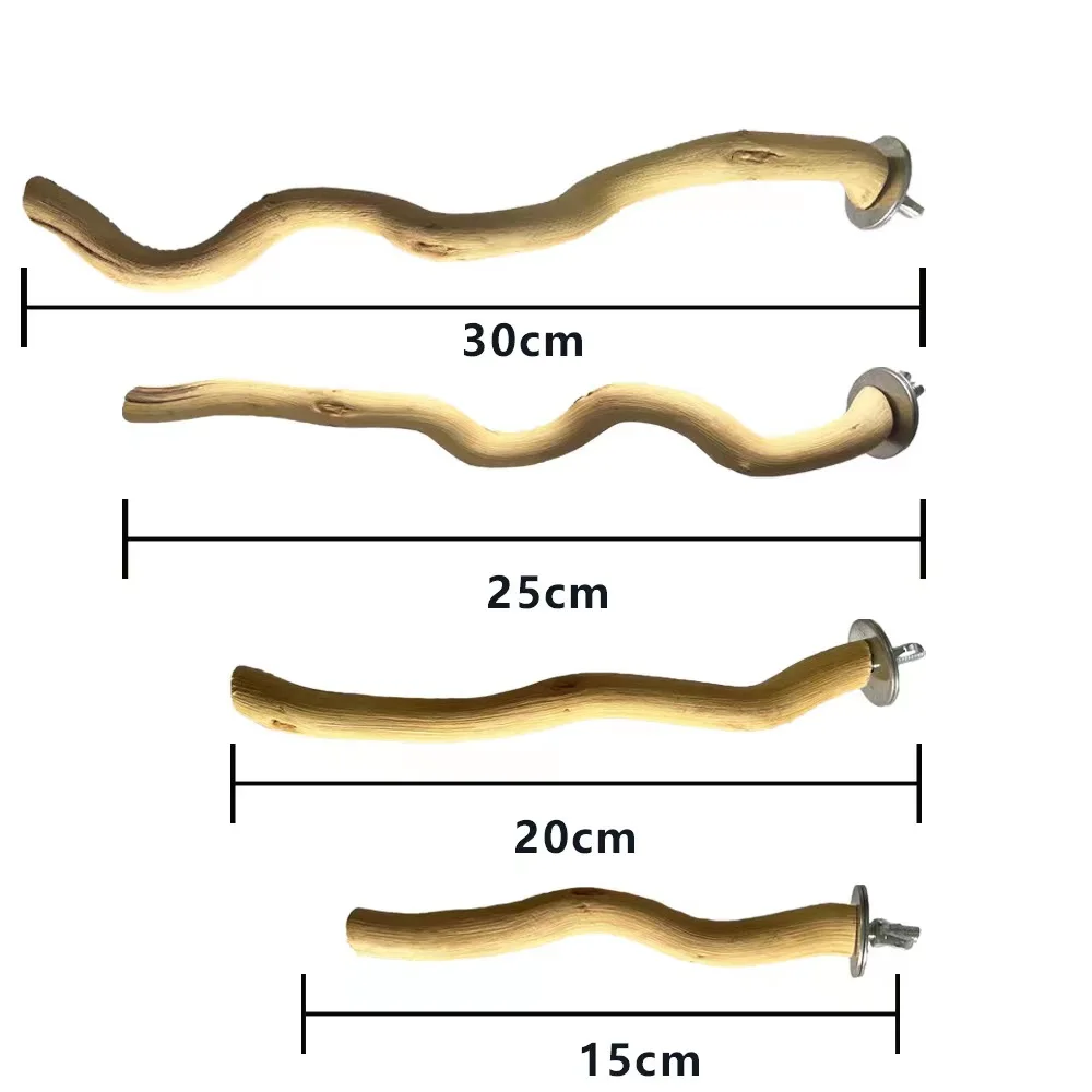 Natural Wood Bird Perch - Available in Various Sizes