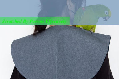 Denim Bird Shoulder Protector – Anti-Scratch Cape for Parrots, Parakeets & Companion Birds