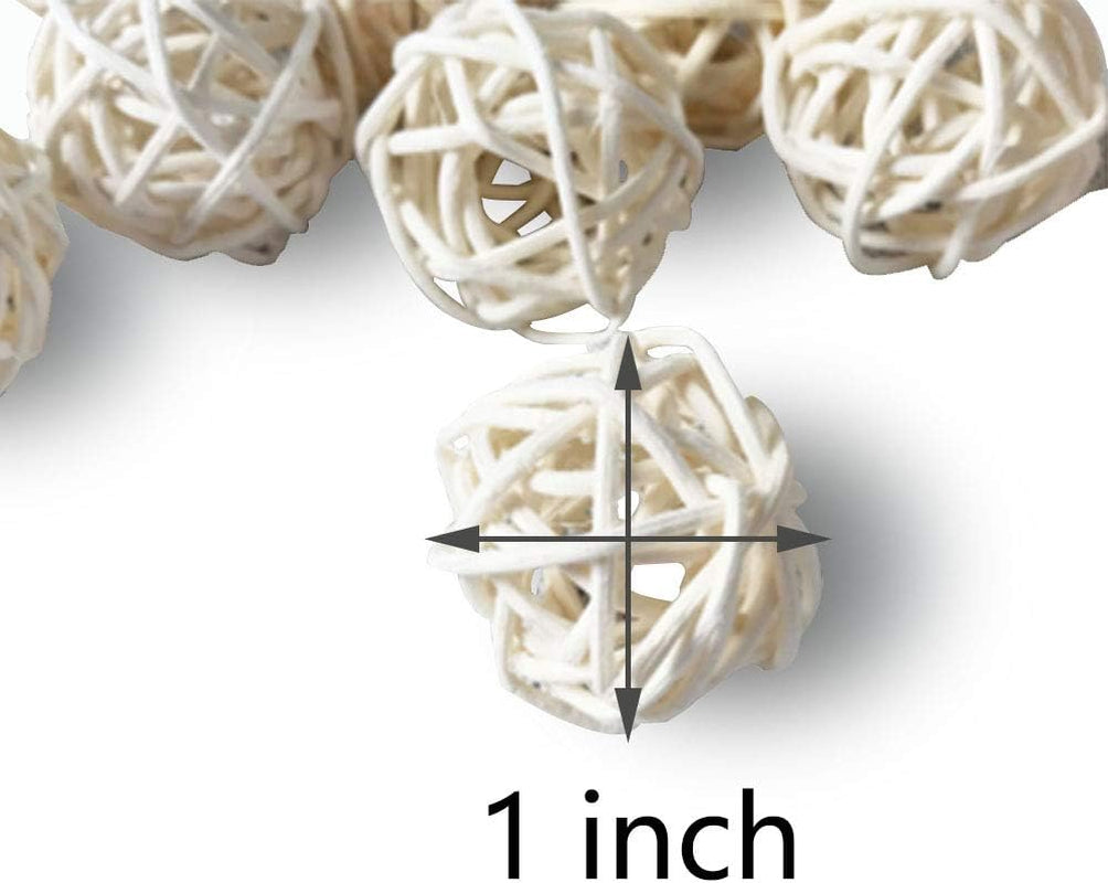 Natural Rattan Bird Foraging Balls – 10 Pack Hand-Woven Cane Chew Toys for Parrots, Budgies, Conures & Small Pets