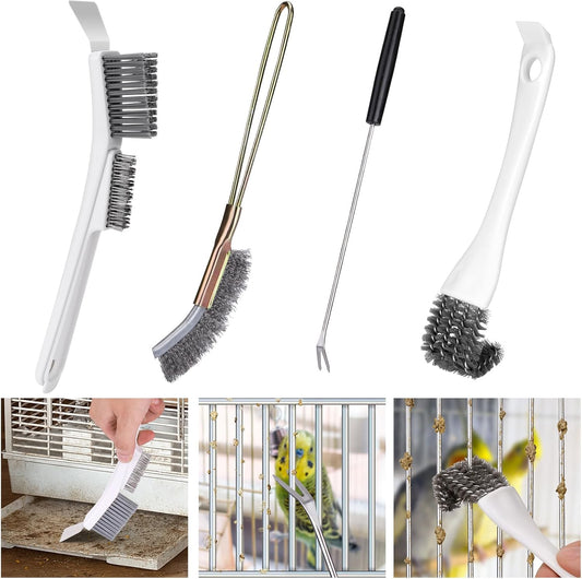 Bird Cage Cleaning Brush Kit – Complete Multi-Tool Cleaning Set for Bird Cages & Small Animal Habitats