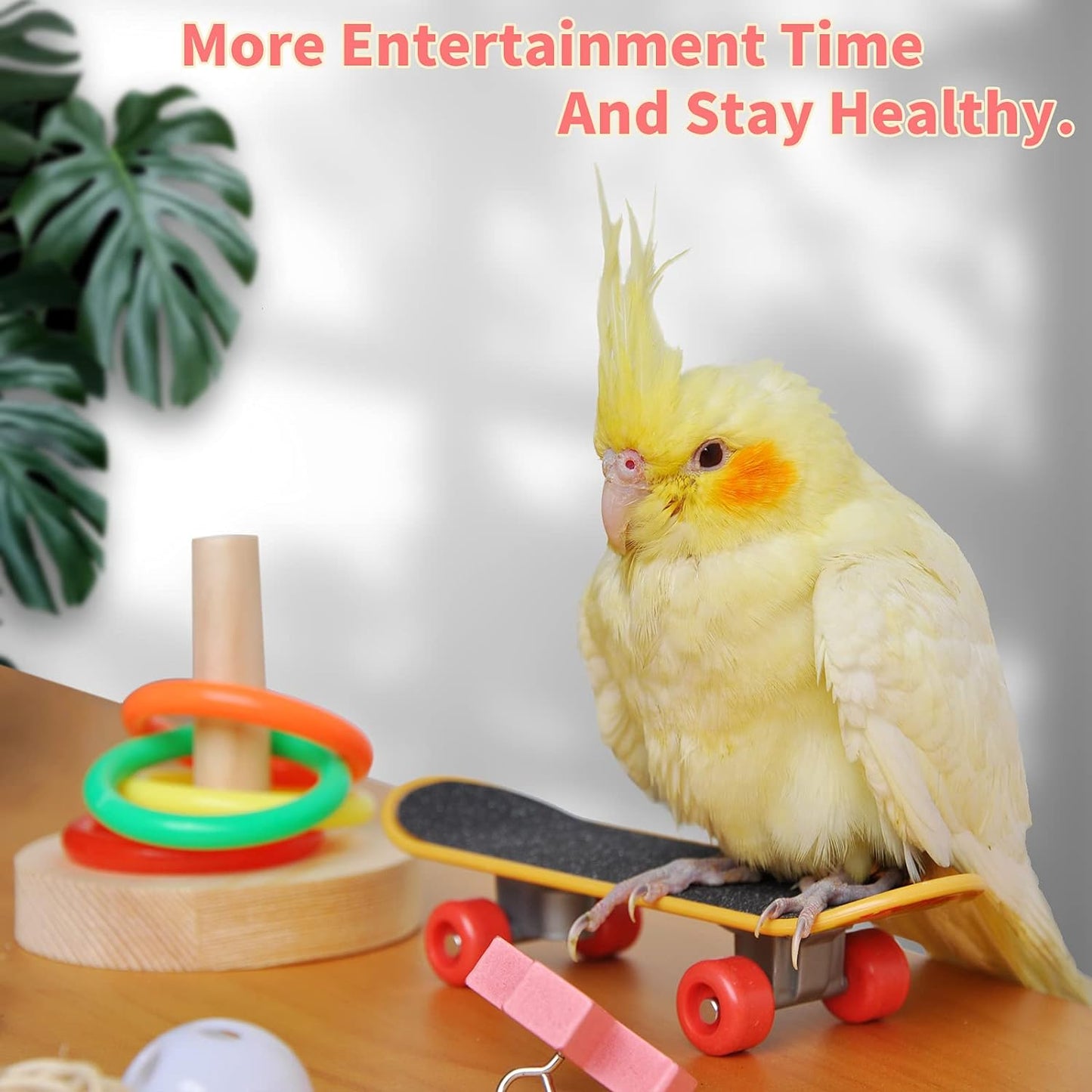 Bird Training & Interactive Play Toy Set – Educational Toys for Small & Medium Parrots