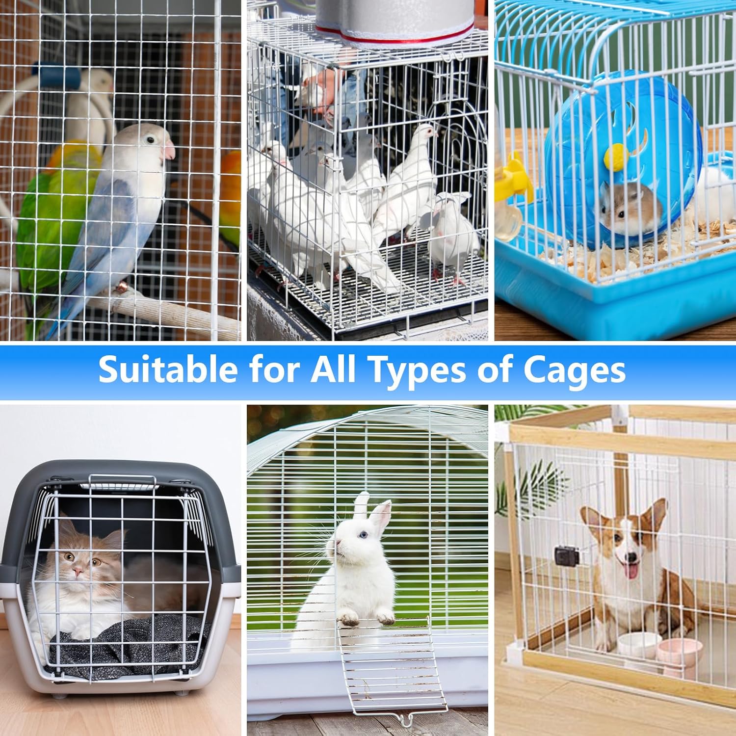 Bird Cage Cleaning Brush Kit – Complete Multi-Tool Cleaning Set for Bird Cages & Small Animal Habitats