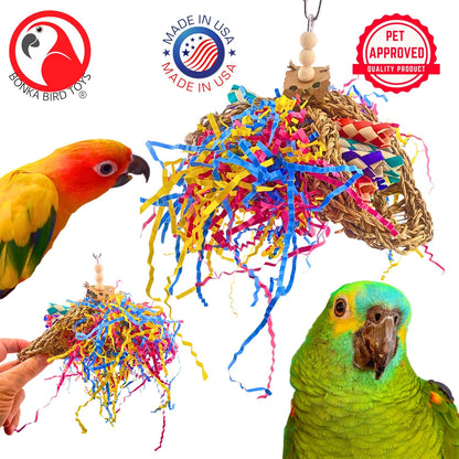 Mini Taco Bird Toy – Multi-Texture Cage Enrichment for Small to Medium Parrots