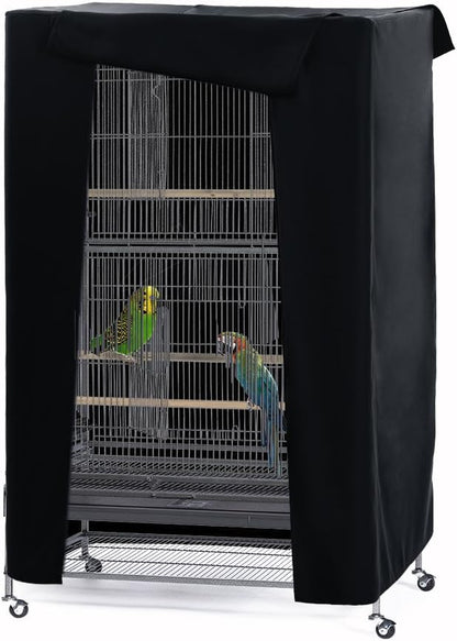 Universal Birdcage Cover Blackout & Breathable Birdcage Cover. Small, Black, 21 Inches L X 21 W X 28 H