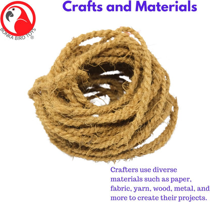 Natural Seagrass Bird Foraging Roll – DIY Toy Making & Cage Enrichment Material for Parrots