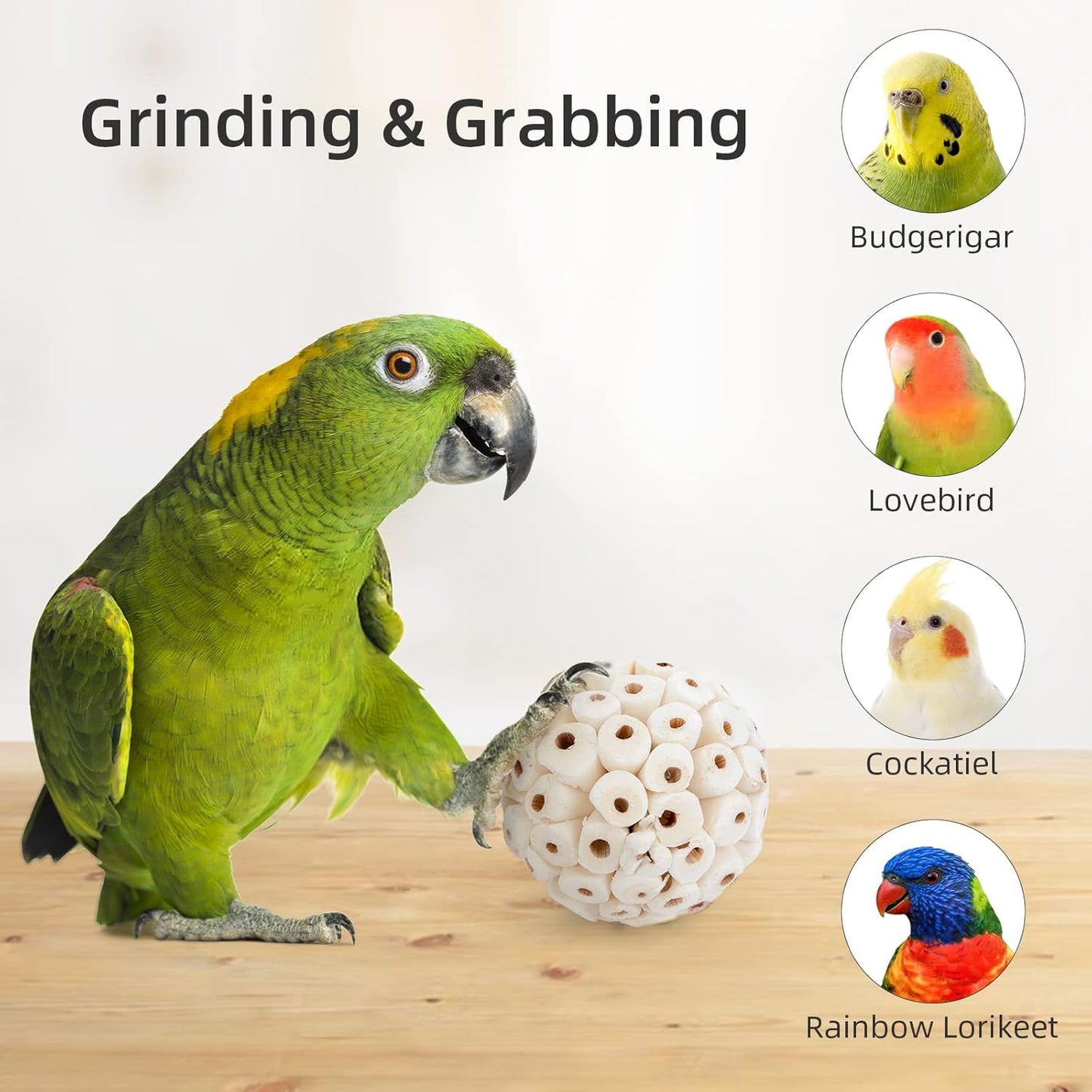 Sola Ball Bird Toy – Natural Shredding & Foraging Enrichment for Parrots - Build Your Own Toy