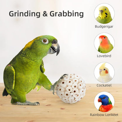Sola Ball Bird Toy – Natural Shredding & Foraging Enrichment for Parrots - Build Your Own Toy