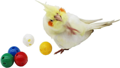 Interactive Bell Bird Balls – Chewing & Enrichment Toys for Small to Medium Birds - Great Addition to DIY Toys