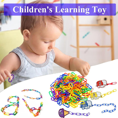 Plastic C-Clip Chain Links – 200 Piece DIY Bird Toy Making & Cage Enrichment Set