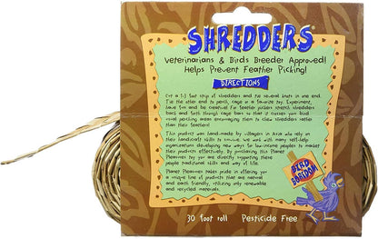 Natural Woven Palm Leaf Bird Shredder Roll – 30 ft DIY Toy Making Material for Parrots, Cage Enrichment & Foot Toys