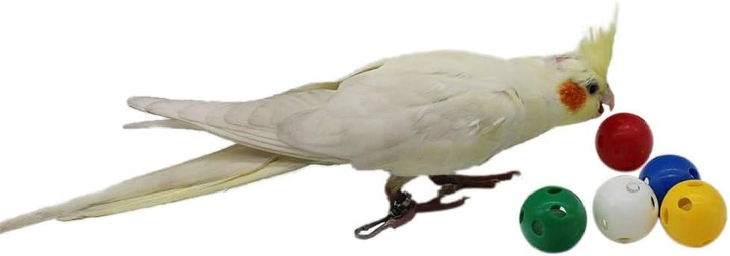 Interactive Bell Bird Balls – Chewing & Enrichment Toys for Small to Medium Birds - Great Addition to DIY Toys