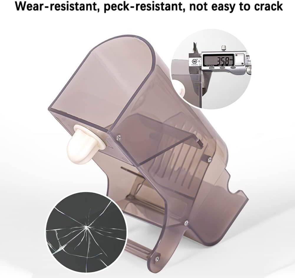 Automatic Cage Bird Feeder – No-Mess Gravity Seed Dispenser for Small Parrots