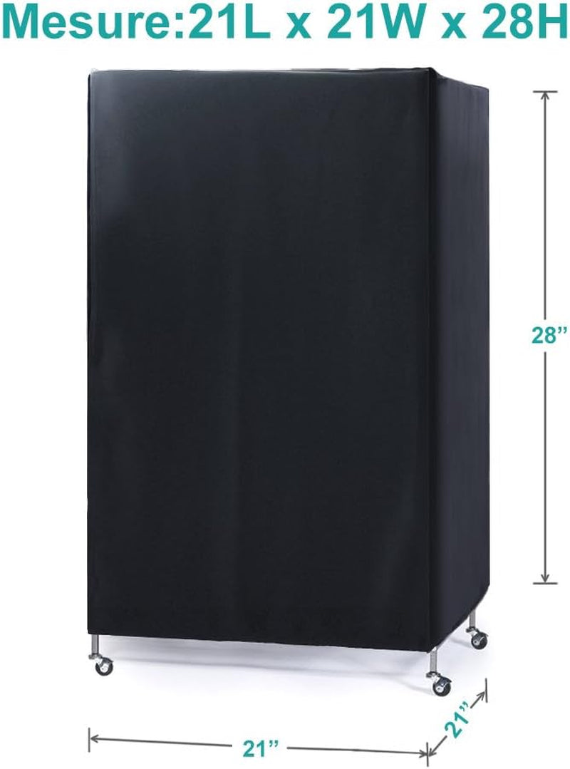 Universal Birdcage Cover Blackout & Breathable Birdcage Cover. Small, Black, 21 Inches L X 21 W X 28 H