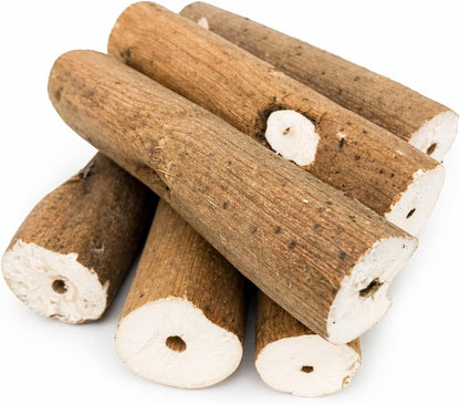 Natural Sola Bark Bird Chew Sticks – 6 Pack Soft Wood Foot Toys & DIY Bird Toy Making Material for Parrots, Cockatiels & Small Birds