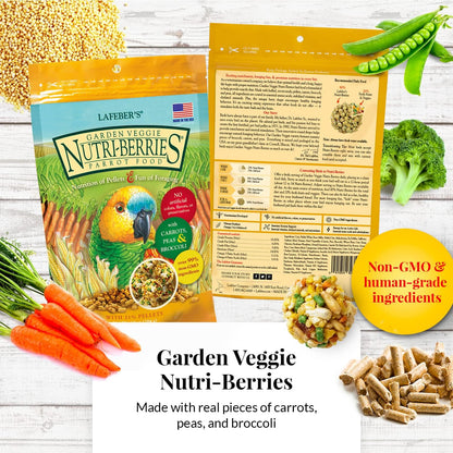 Lafeber's Gourmet Nutri-Berries Variety Pack – Complete Foraging Food for Parrots (4 Pack)